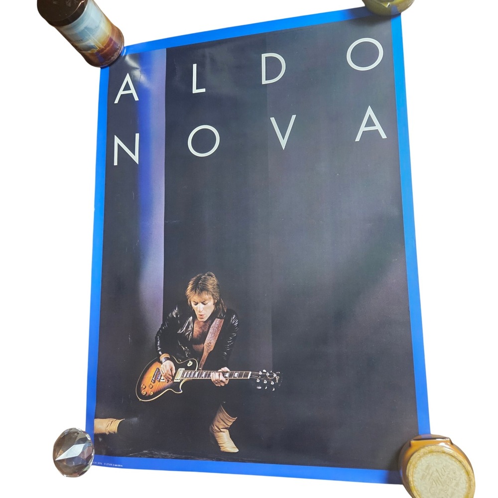Aldo Nova Self Titled Vintage 1982 Promo Album Poster Display 24x33 CBS Rock